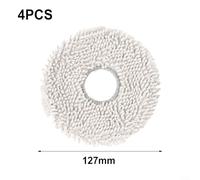 MoSundi Lot de 4/10 chiffons de rechange pour aspirateur Cecotec pour robot Conga 11090 réutilisables en microfibre douce (lot de 4)