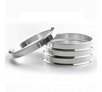 MoSundi Lot de 4 anneaux d'espacement de roue centrés de 70,3 mm ID à 71,5 mm OD en alliage d'aluminium pour la stabilité du véhicule et la réduction des vibrations Argenté
