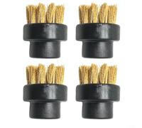 MoSundi Lot de 4 brosses rondes en fil d'acier inoxydable pour nettoyeur vapeur Dupray, petites buses en cuivre noir pour un nettoyage efficace des joints de cuisine et de salle de bain (fil de cuivre