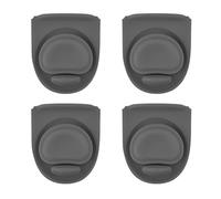 MoSundi Lot de 4 joints de couvercle en silicone pour tasse isotherme Owala, bouchon de rechange pour bouteilles en plastique, prévention des fuites, rose, bleu, noir