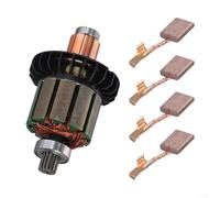 MoSundi Lot de 5 balais de charbon 13 x 13 x 10 mm, pour perceuses sans fil DDF482 DHP482 DHP482RAE DHP482Z, pour pièce n° 619380-9 619583-5 CB-440 194427-5