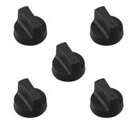 MoSundi Lot de 5 boutons de contrôle de rechange en plastique pour cuisinière à gaz, compatibles avec la plupart des cuisinières à gaz, insert de 8 mm, rouge et noir 50 mm