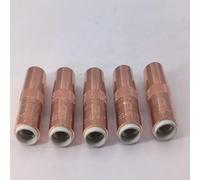 MoSundi Lot de 5 buses de soudage MIG minces NS-1218C - Longueur : 2,5 cm - Alésage : 20,3 cm - Cuivre cannelé - Pour diffuseurs de gaz Bernard G Series - Design sans filetage