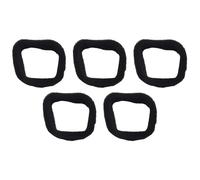 MoSundi Lot de 5 filtres à air pour débroussailleuses, 50 mm x 43 mm, éponge de rechange de 6 mm d'épaisseur, noir