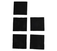 MoSundi Lot de 5 filtres à charbon actif pour bac à compost, 8 x 8 x 0,5 cm, filtre éponge anti-odeurs, en coton, compatible avec couvercle carré standard, qualité de l'air améliorée