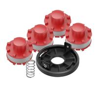 MoSundi Lot de 6 bobines de rechange pour tondeuse à gazon CE-CT36/30 3405096, compatible avec GE-CT 36/30 Li E Solo, AGILLO 36/255 BL, AGILLO 18/200, 6 pièces Noir/rouge