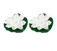 MoSundi Lot de 6 lanternes lotus flottantes multicolores, veilleuses LED à allumage automatique avec capteur, bougies simulées étanches, pour décoration de jardin (B)