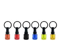 MoSundi Lot de 6 tiges d'extension pour porte-embout de tournevis avec tige hexagonale de 6,35 mm compatible avec visseuses à percussion, adaptateur porte-clés à roulement à billes