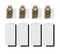 MoSundi Lot de 8 sacs à poussière pour aspirateur robot HONITURE Q6 SE, lavables et réutilisables avec papier filtrant, compatible avec HONITURE pour Q6 SE