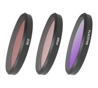 MoSundi Lot de filtres de plongée pour caméra d'action Insta360 GO Ultra - Rose, rouge, violet - Améliore la photographie sous-marine