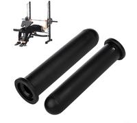 MoSundi Manchon d'adaptateur d'haltère en polypropylène change de 1 à 2 diamètres pour disques de poids avec clé hexagonale Noir 200 mm (50 mm)
