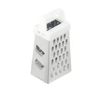 MoSundi Mini râpe à quatre faces en acier inoxydable - Poignée antidérapante avec trou de suspension - 6,7 x 3,7 x 2,7 cm - Plastique PP + acier inoxydable 430 - Pour hacher les légumes (couleur