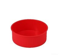 MoSundi Moule à gâteau en silicone réutilisable et flexible pour gâteaux d'anniversaire de mariage et d'anniversaire - 20 cm de haut - Rouge