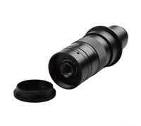 MoSundi Objectif de microscope industriel à monture C avec zoom 0,7-4,5x, objectif monoculaire en alliage, pour caméra vidéo, haute résolution, pour réparation et analyse électroniques (120X)