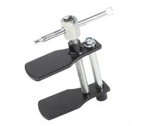 MoSundi Outil de compresseur de piston d'étrier de frein de voiture en acier avec plaques d'écartement réglables pour une installation facile des plaquettes de disque, noir/argent