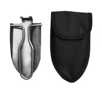 MoSundi Pelle pliante portable en acier inoxydable 22,5 x 6,3 cm étendue pour camping jardin extérieur avec sac de transport