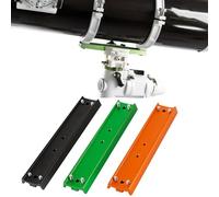 MoSundi Plaque à queue d'aronde en alliage d'aluminium - Watcher pour télescope Celestron, adaptateur de montage léger 210 x 43 mm avec vis, vert pour noir pour orange