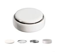MoSundi Porte-bobine anti-parasites avec base stable et cendrier, brûleur d'encens résistant à la chaleur, pour bobines, bois de santal, utilisation en extérieur, terrasse, jardin, blanc (blanc)