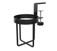 MoSundi Porte-gobelet mural pour bureau, organiseur de boissons en métal à clipser pour bureau ou cuisine, 11 x 10 x 9 cm, compatible avec les gobelets à eau et les gobelets en carton, porte-gobelet