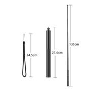 MoSundi Pour trépied à selfie Insta360 X5, support léger et réglable en alliage d'aluminium avec design télescopique à 5 étapes et vis standard 1/4 pour une prise de vue stable