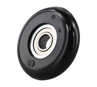 MoSundi Roue de siège de rameur en nylon haute résistance, 8 x 43 x 11 mm, rouleau de rechange pour équipement de gym, fitness, noir (1 pièce)