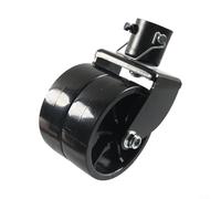 MoSundi Roulette pivotante à double roue robuste de 15,2 cm, pour cric de remorque, capacité de charge de 907,2 kg, construction en acier résistant à la rouille et polypropylène avec broche, pour