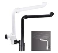 MoSundi Siphon d'évier réglable de 3,8 cm, gain de place pour salle de bain | Siphon d'évier gain de place 3,8 cm - Siphon réglable pour salle de bain avec joint étanche