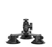 MoSundi Support à ventouse à dégagement rapide pour fenêtre de voiture, toit ouvrant, support de téléphone pour appareil photo de véhicule récréatif, poteau d'extension réglable noir (B)