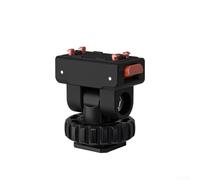 MoSundi Support de fixation rapide pour Insta360 Pro 2 X5 X4 X3 - Collier de serrage robuste avec inclinaison à 180° pour moto et vélo Noir 4 x 3,1 x 4,3 cm