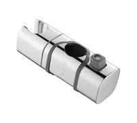 MoSundi Support de pommeau de douche réglable en ABS pour tuyaux de 18 à 25 mm, poignée antidérapante avec finition chromée miroir, support mural coulissant B