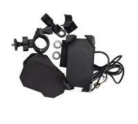 MoSundi Support de téléphone pour moto, verrouillage automatique, angle de vue réglable, pour la plupart des motos et véhicules électriques, noir