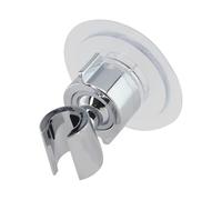 MoSundi Support mural pour pommeau de douche réglable à 360 degrés chromé avec poignée antidérapante et installation facile, aucun outil nécessaire