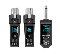 MoSundi Système de microphone sans fil UHF professionnel pour chant, discours, performance en direct, faible bruit, son clair, 50 m (2 (version améliorée)