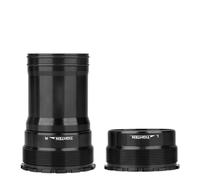 MoSundi T47 Boîtier de pédalier en faïence avec axe de 24 mm Cadres de 68 à 86 mm, construction en acier haute résistance, installation pour axe central de vélo, noir