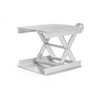 MoSundi Table élévatrice en aluminium pour gravure sur bois, hauteur réglable de 30 à 90 mm, capacité de 10 kg, support de levage argenté/noir