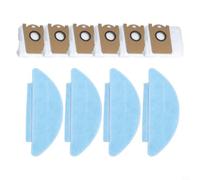 MoSundi Tampons en microfibre pour robot nettoyeur Zaco A10 Pro | Matériau en microfibre, doux pour les sols, élimine les déversements, lot de 4 inclus, convient pour Zaco A10 Pro