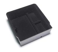 MoSundi Tesa Boîte de rangement pour accoudoir central en ABS floqué pour Tesla Model 3 2024, noir