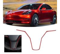 MoSundi Tesa Model Y Bande de garniture intérieure de volant en fibre de carbone, protection décorative sur mesure pour 2017-2022