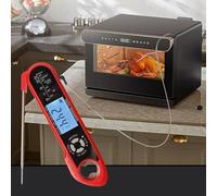 MoSundi Thermomètre à viande numérique à lecture rapide avec double sonde, précision 0. Précision 0. Outil de cuisson en acier inoxydable de qualité alimentaire, pour griller, rôtir, pâtisserie, grand