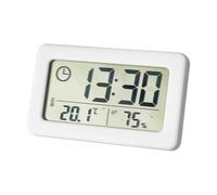 MoSundi Thermomètre numérique hygromètre avec écran LCD, température ambiante intérieure, hygromètre avec enregistrement min/pour maximum, -50° à +70° pour la portée, 20%-90% RH, format 12/24 heures