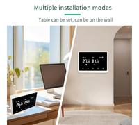 MoSundi Thermostat intelligent sans fil pour chaudière à gaz, thermostat d'ambiance programmable pour application Tuya et commande vocale Alexa, installation à faire soi-même (blanc)