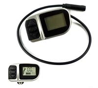 MoSundi TSDZ2 Vélo électrique à entraînement moyen pour écran Tongsheng VLCD6 6 broches 36/48 V pour écran LCD avec niveaux PAS, lecture de vitesse, odomètre, voyage, vitesse moyenne et affichage de
