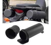 MoSundi Tube à outils étanche pour moto de 125 mm de diamètre, organisateur de rangement en ABS pour gants et outils, compatible avec la plupart des motos, noir