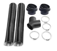 MoSundi Tuyau de type Y de 75 mm pour chauffage de stationnement diesel, conduit de chauffage en feuille d'aluminium avec aérations réglables à 360°, pour chauffage de sortie d'air de voiture de 2 kW