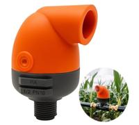MoSundi Vanne d'aération automatique 1/2" avec filetage NPT, design haut débit pour réservoirs d'eau, double sortie de ventilation, matériau PA, joint basse pression 02 bar