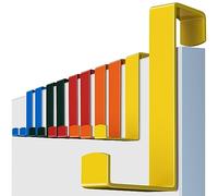 MOSUO Porte Manteau pour Porte, 10 x Crochet Porte Acier Inox, Patere Porte pour Tiroir, Placard Armoire, Cuisine Salle de Bains Chambre à Coucher, Coloré