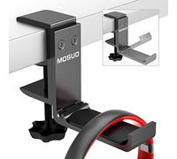 MOSUO Support Casque, Porte Casque Gaming Réglable Support de Casque Gamer Bureau Universel Headset Stand en Aluminium Headphones Stand pour Casque Bluetooth, Casque Filaire sans Fil, Noir