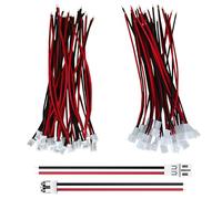 MOSWAG 20 Paires JST PH 2.0 2 Broches Connecteur Prise, JST PH 2.0 Connecteur de Prise Câble Female Mâle 26AWG Compatible avec Bandes Lumineuses LED, Voitures, Jouets etc