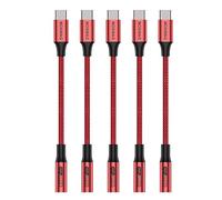 MOSWAG Adaptateur de Prise de Casque à 3,5mm, Adaptateur Écouteur USB C Jack 3.5mm en Nylon, Adaptateur Jack USB Type C avec DAC pour Samsung Galaxy s24 22 S20 Ultra S20, Pixel 4 3 2 XL, iPad Pro