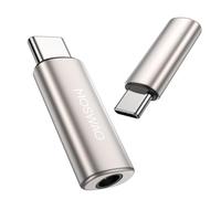 MOSWAG Adaptateur de Prise de Casque USB-C vers 3,5mm avec DAC, Convertisseur Audio Hi-FI et Micro en Alliage de Zinc Haute Résolution, Compatible avec Galaxy, Pixel, Xiaomi, iPhone et iPad